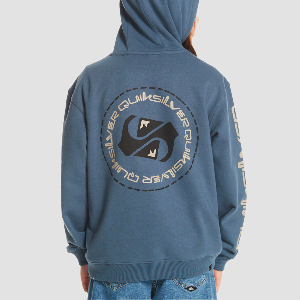 Quiksilver Colour Flow Pullover Hoodie Bering Sea - Kids