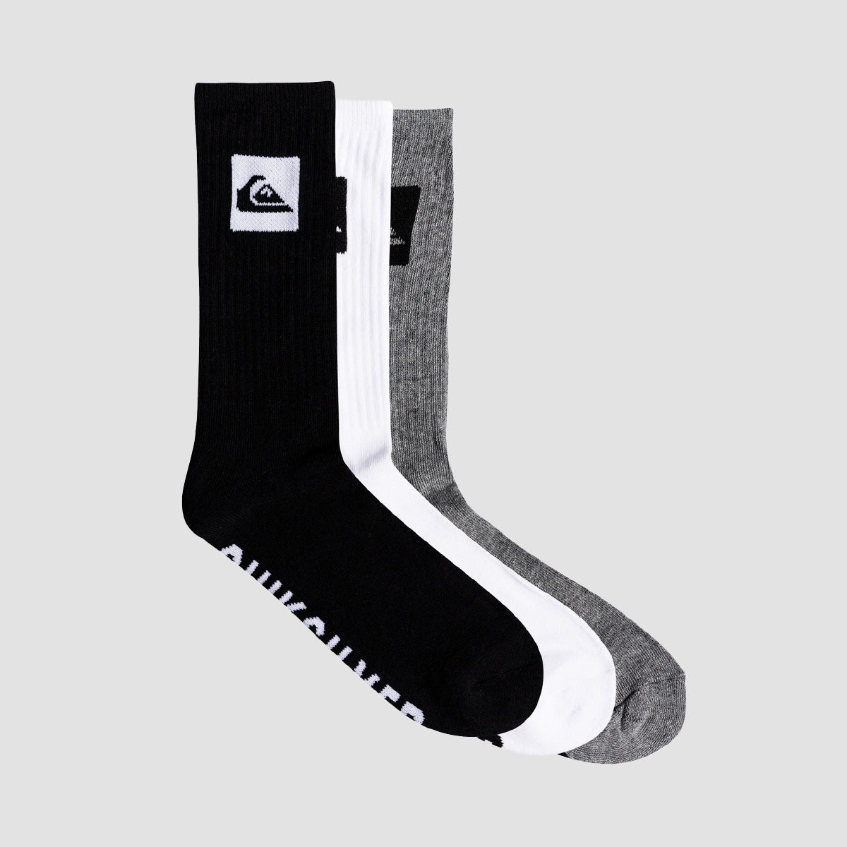 Quiksilver Crew Socks 3 Pack Assorted