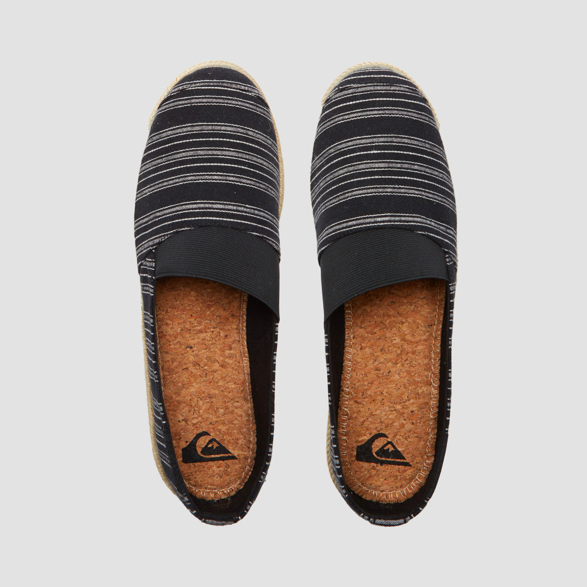 Quiksilver Espadrilled Slip-On Shoes - Black 1