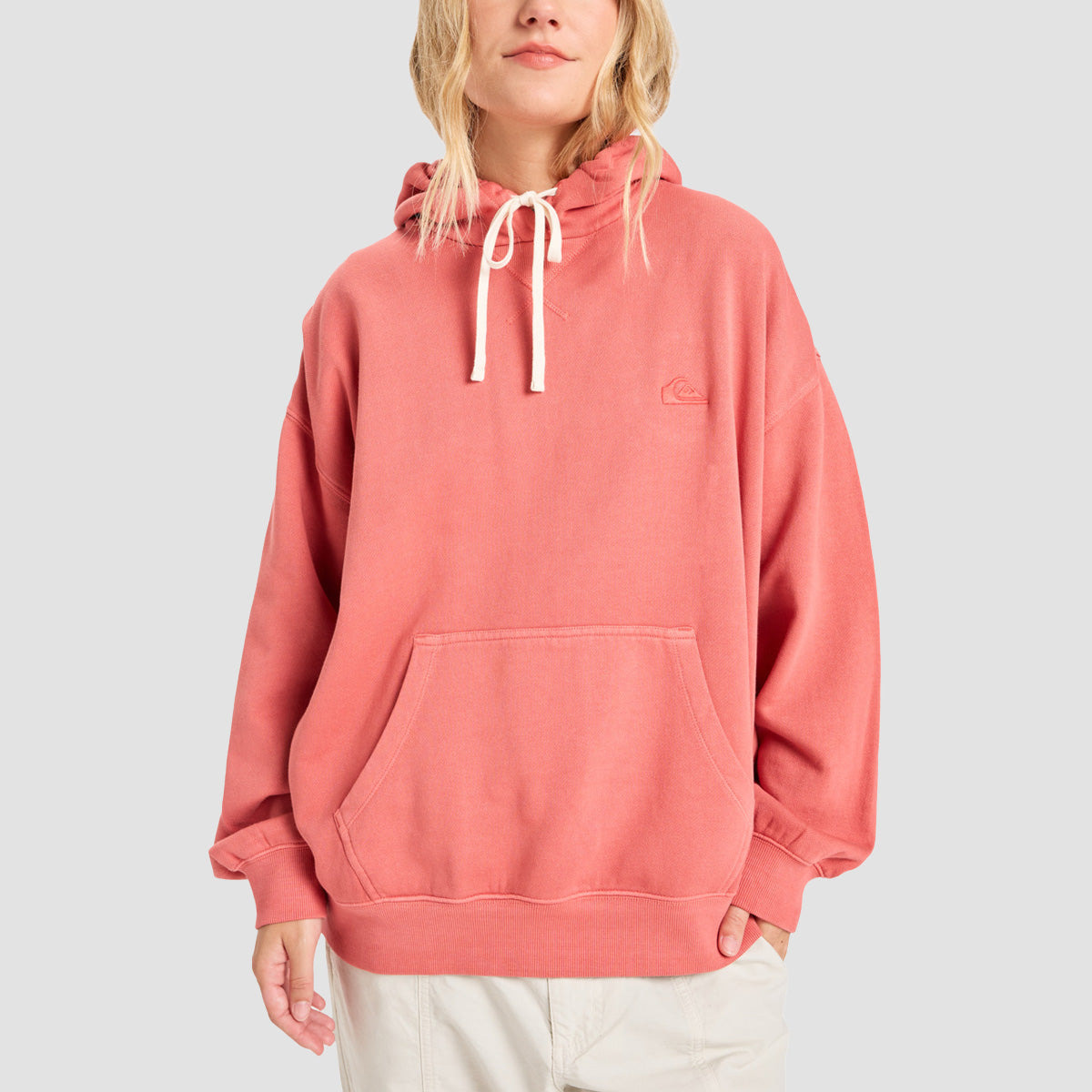 Quiksilver Essential Pullover Hoodie Mineral Red - Womens
