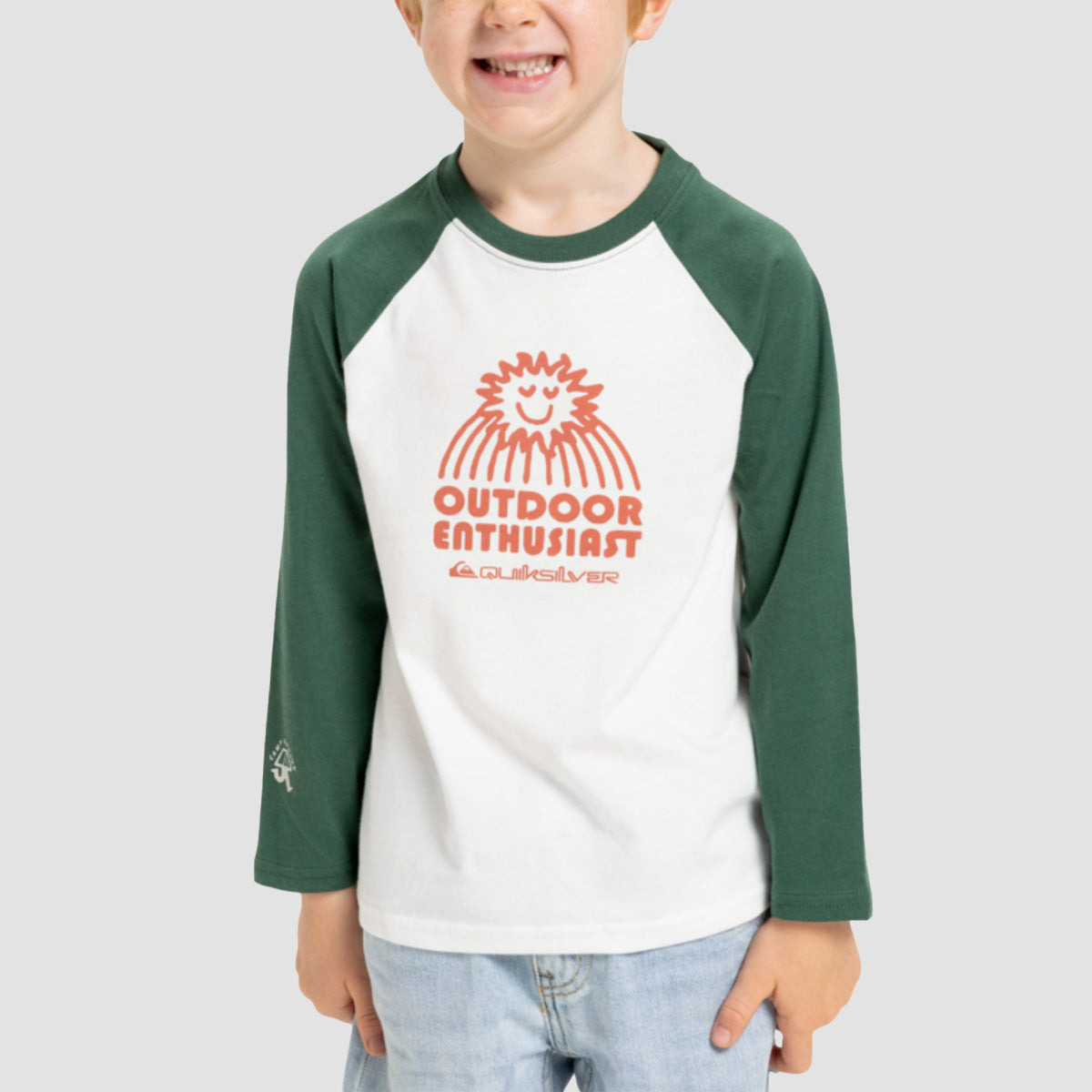 Quiksilver Ev Spot On Raglan Longsleeve T-Shirt Snow White - Kids