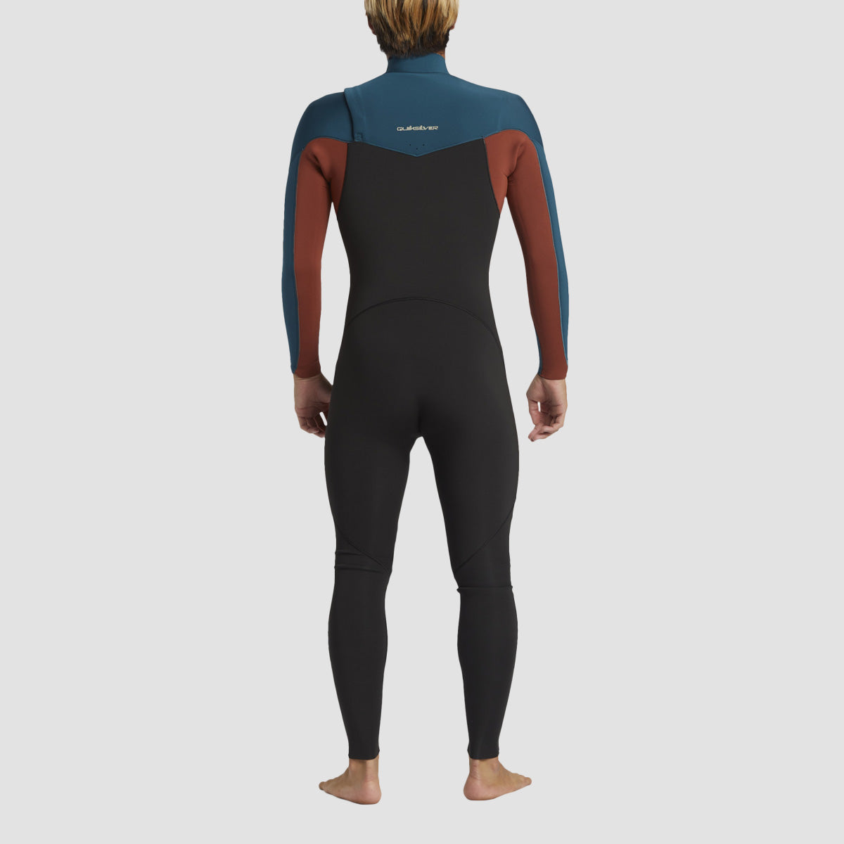 Quiksilver Everyday Sessions 4/3mm GBS Chest Zip Wetsuit Midnight Turquoise