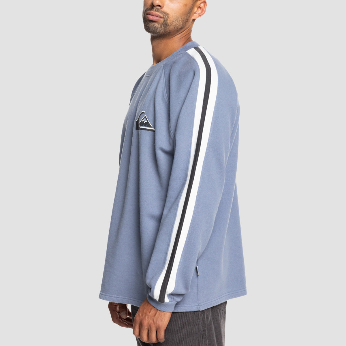 Quiksilver Galena Block Crew Sweatshirt Flint Stone