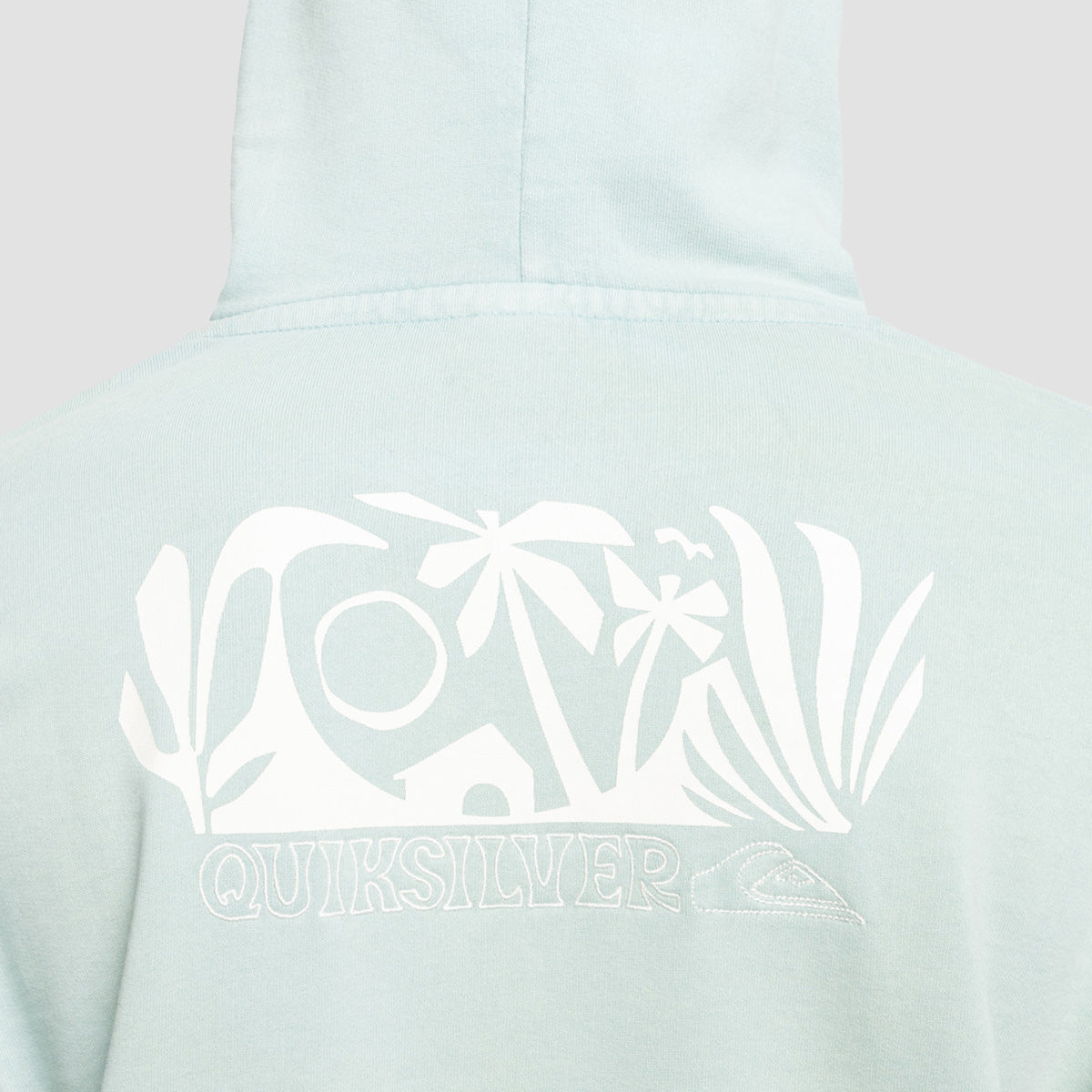 Quiksilver Garment Dye Pullover Hoodie Aquifer