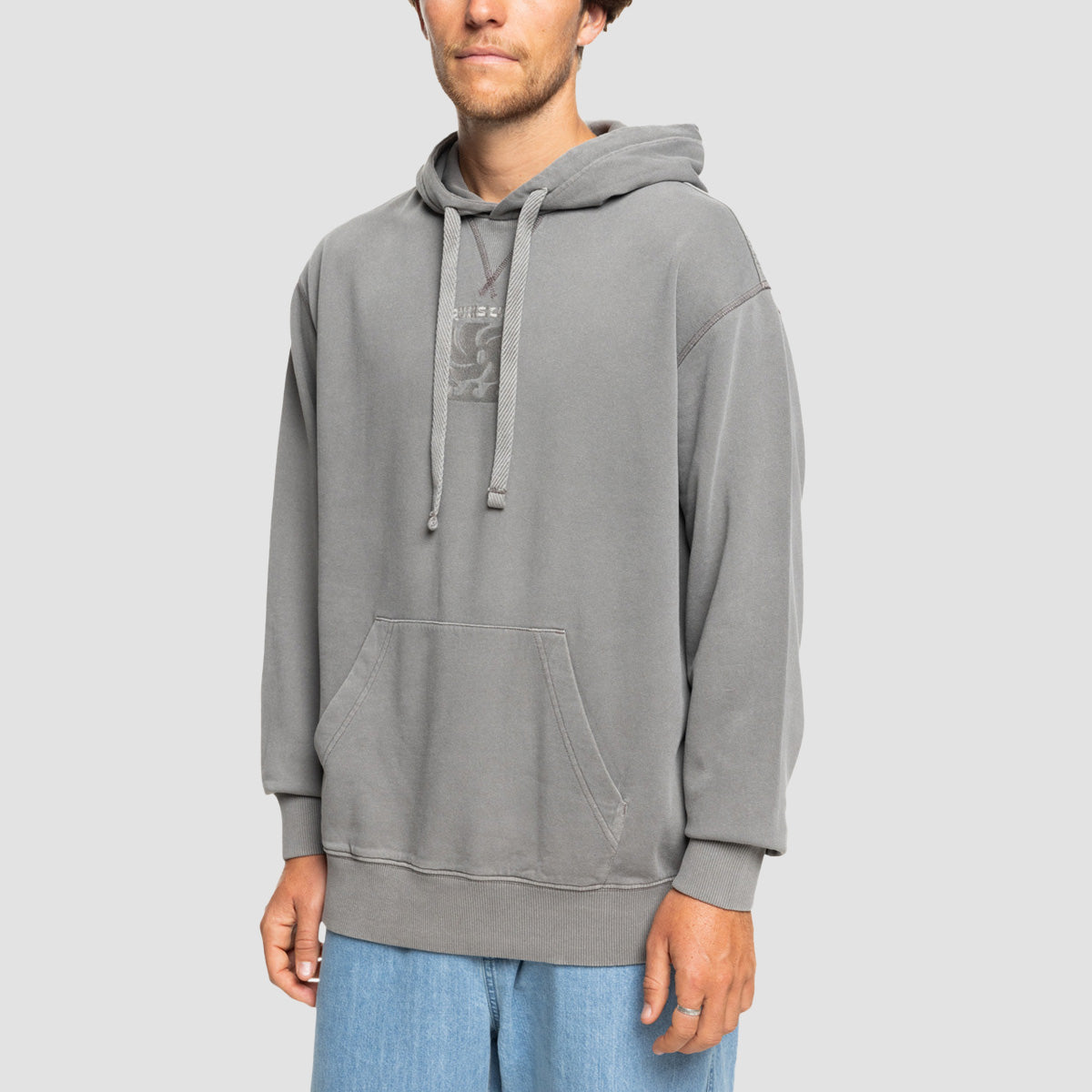 Quiksilver Garment Dye Pullover Hoodie Canteen