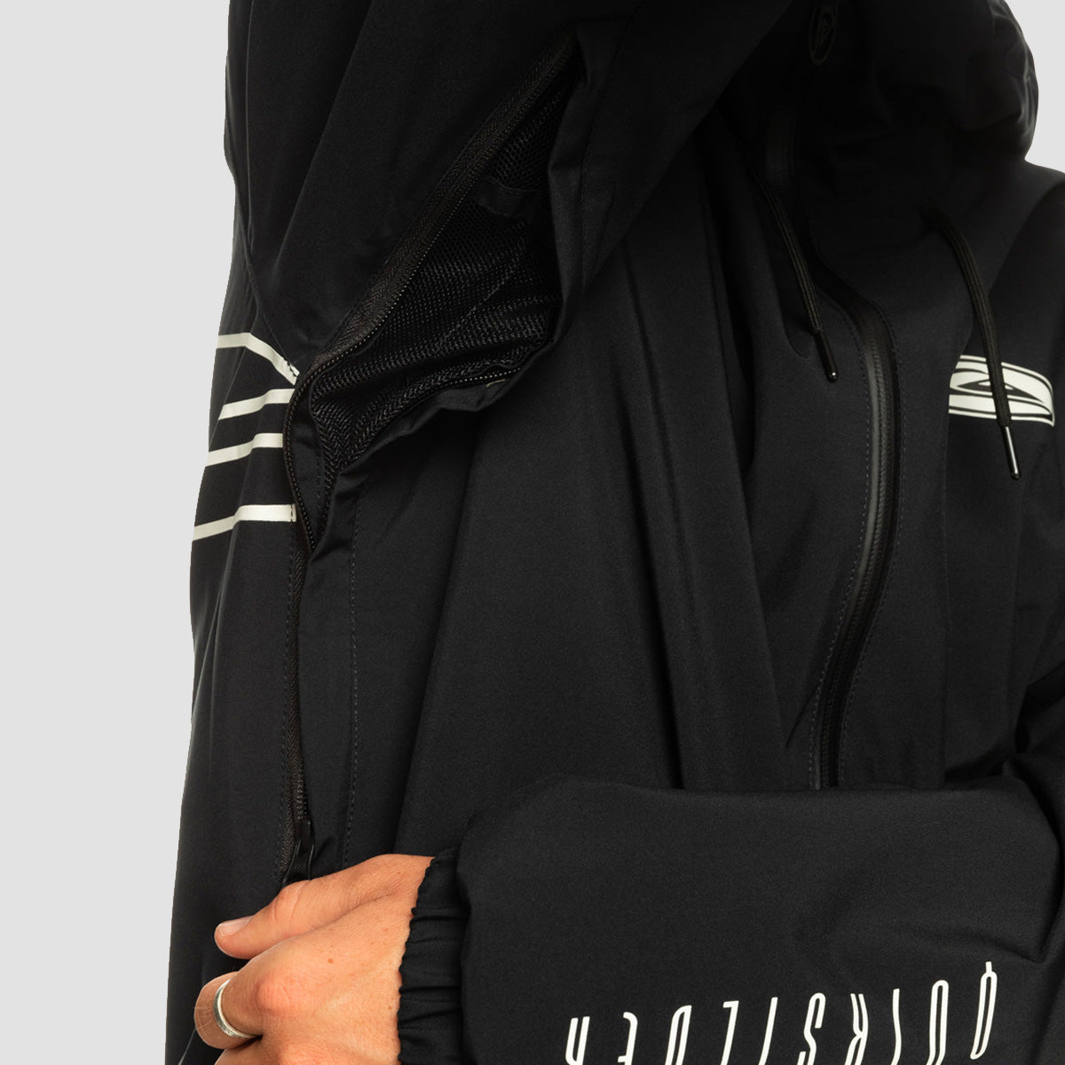 Quiksilver High In The Hood 10K Snow Jacket True Black