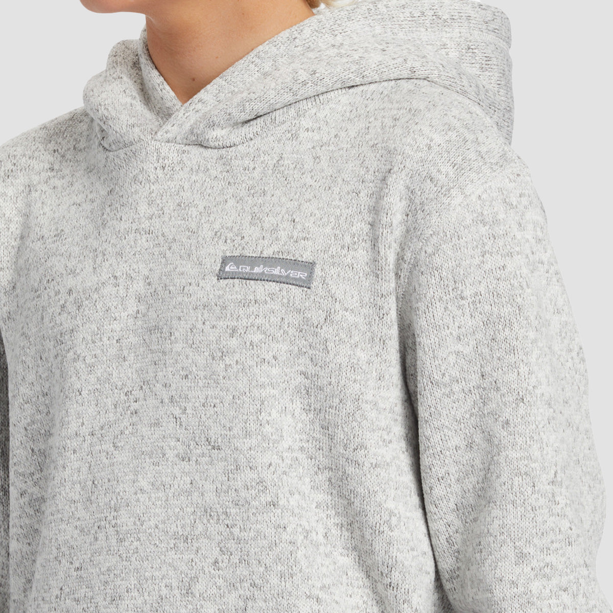 Quiksilver Keller Pullover Hoodie Light Grey Heather - Kids