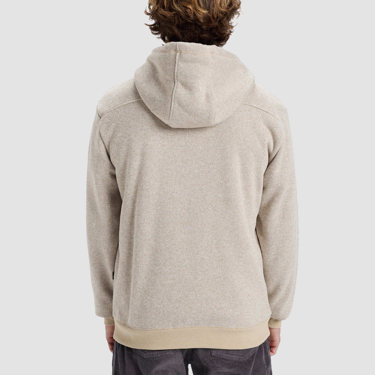 Quiksilver Keller Sherpa Zip Hoodie Twill Heather