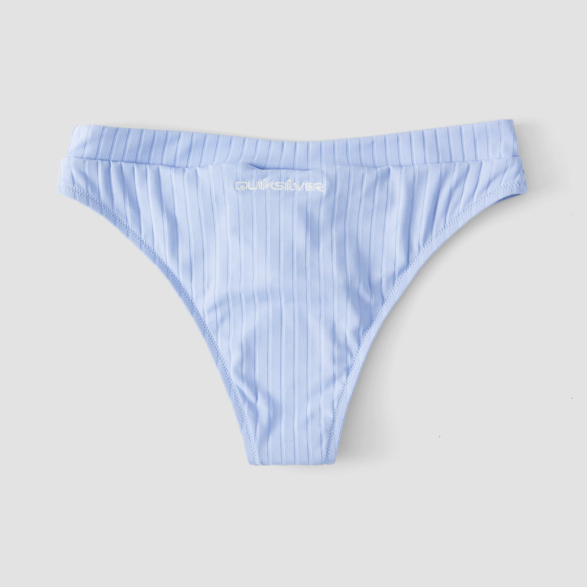 Quiksilver Logo High Waist Bikini Bottoms Hydrangea - Womens