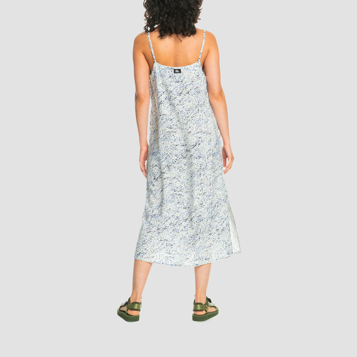 Quiksilver Long Summer Slip Dress Hydrangea Animinimal - Womens