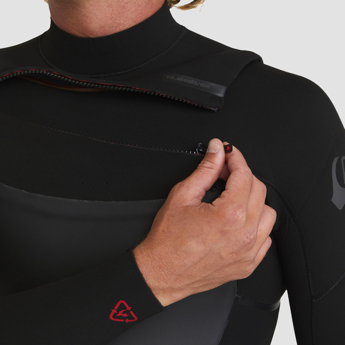 Quiksilver Marathon Sessions 4/3mm Chest Zip Wetsuit Black