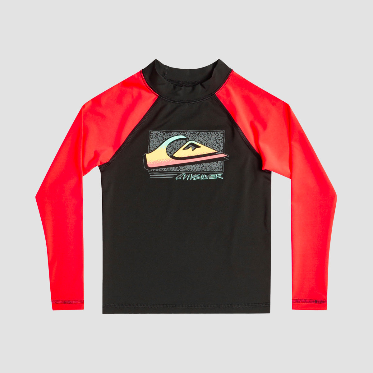 Quiksilver Next Gen Longsleeve UPF 50 Rash Vest 2-7 Years Fiery Coral - Kids