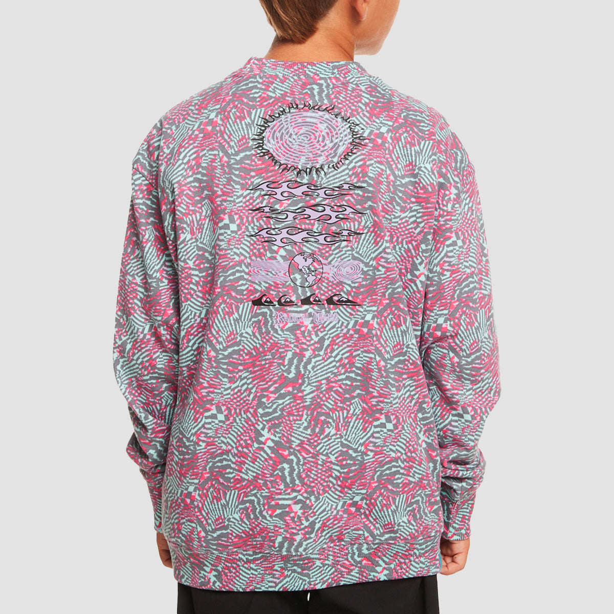 Quiksilver Radical Times Crew Sweat Purple Rose - Kids