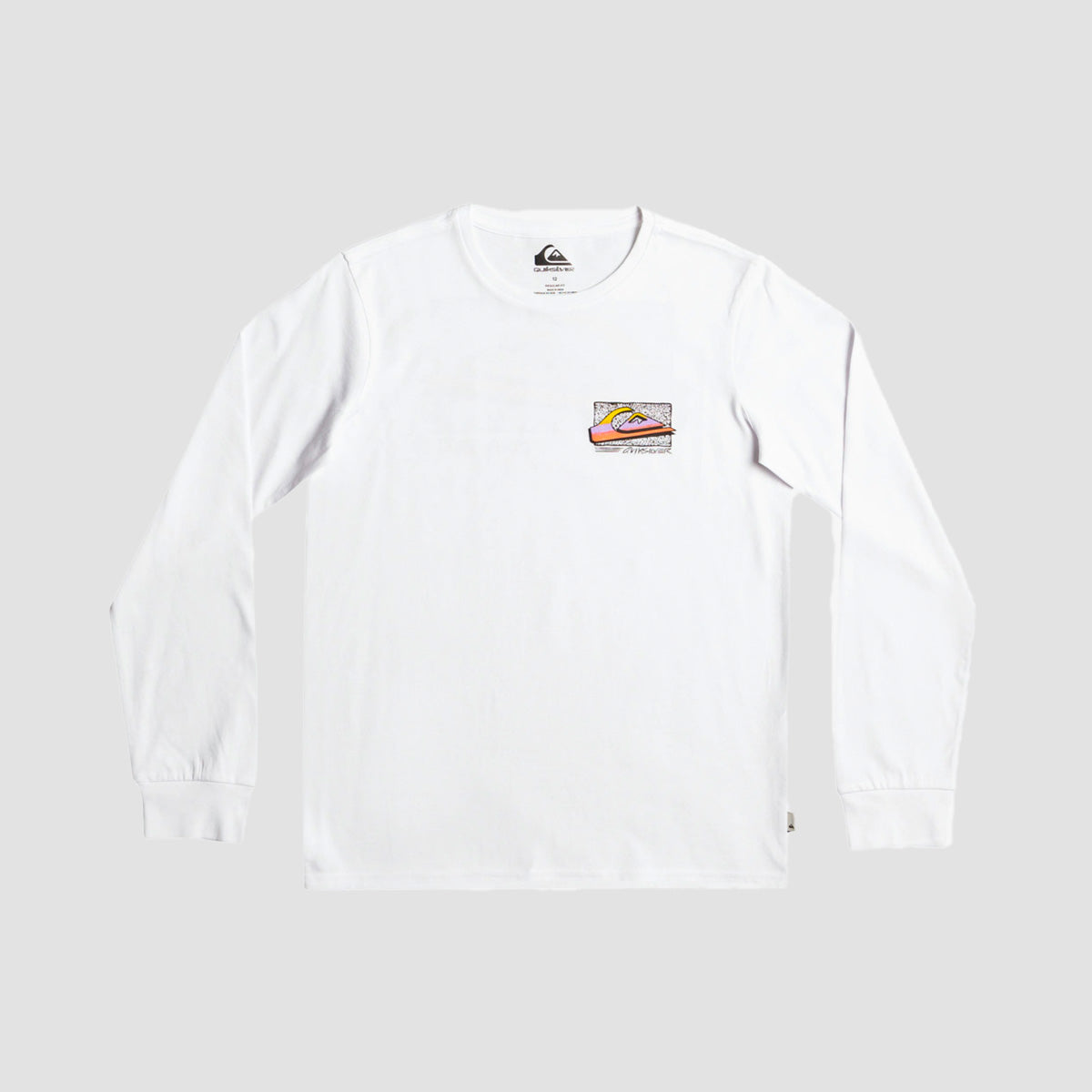 Quiksilver Retro Fade Longsleeve T-Shirt White - Kids