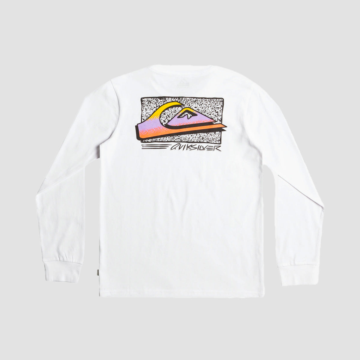 Quiksilver Retro Fade Longsleeve T-Shirt White - Kids