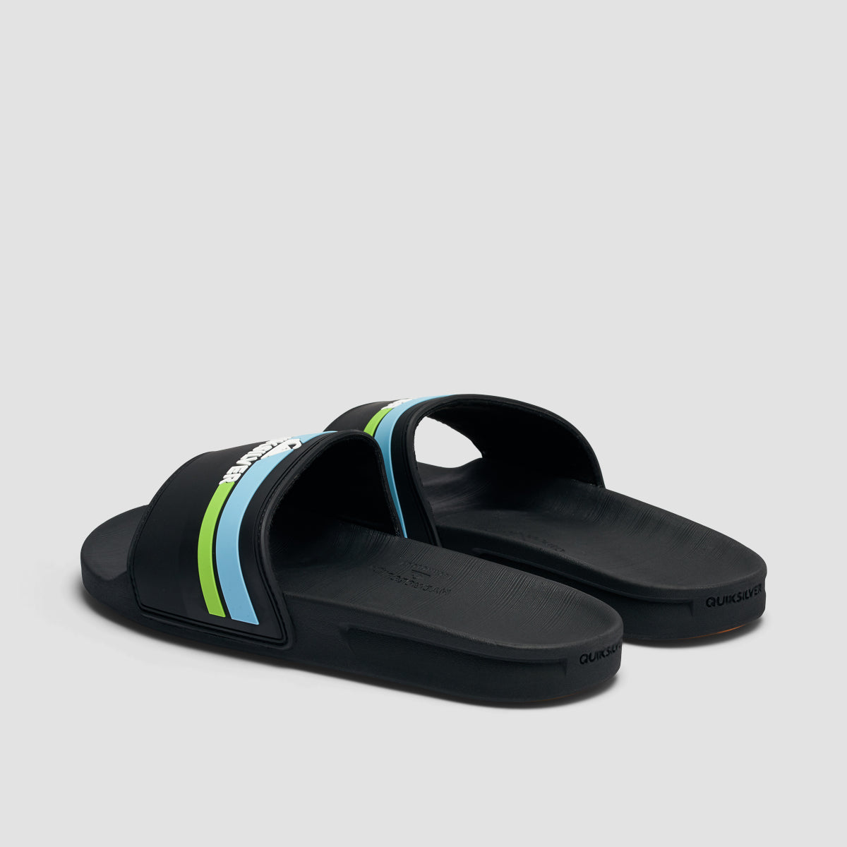 Quiksilver Rivi Slide Black/Orange/Blue - Kids