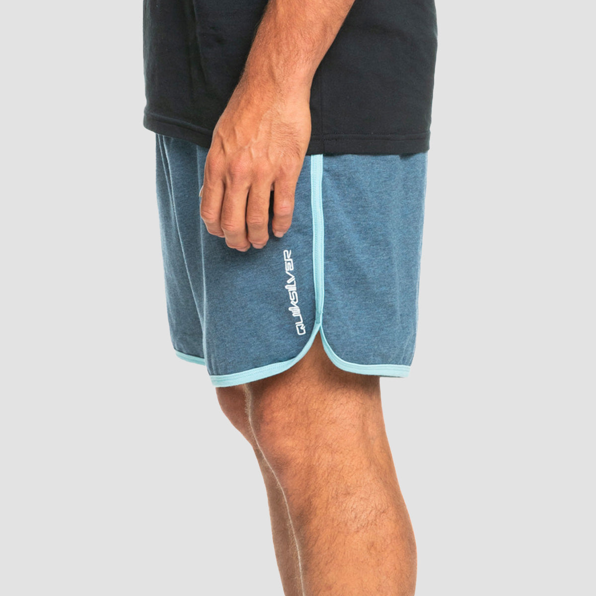 Quiksilver Scallop Terry Sweat Shorts Midnight Navy Heather