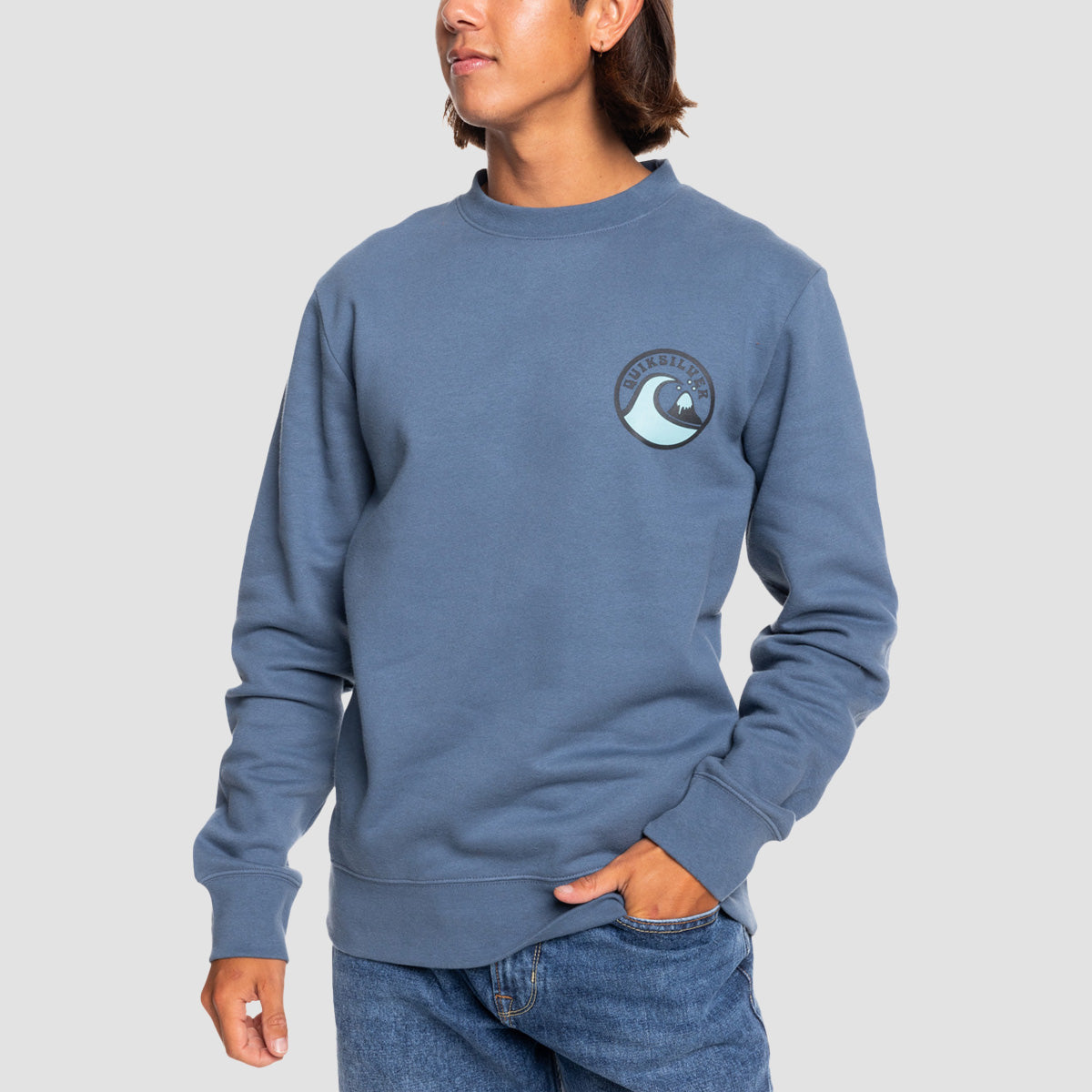 Quiksilver Screen Crew Sweatshirt Bering Sea