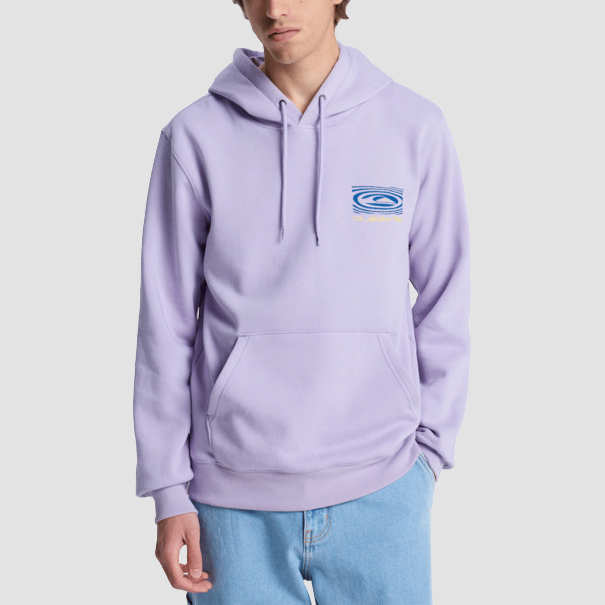 Quiksilver Screen Fleece Classic Surf Pullover Hoodie Orchid Petal