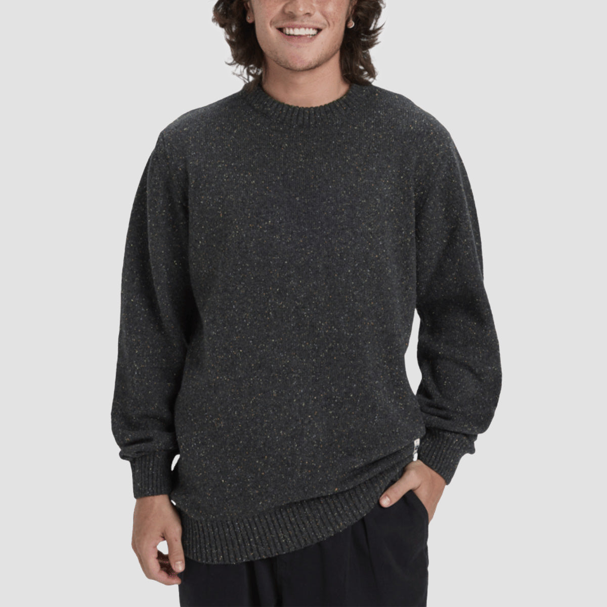 Quiksilver Slow Song Neppy Jumper Tarmac