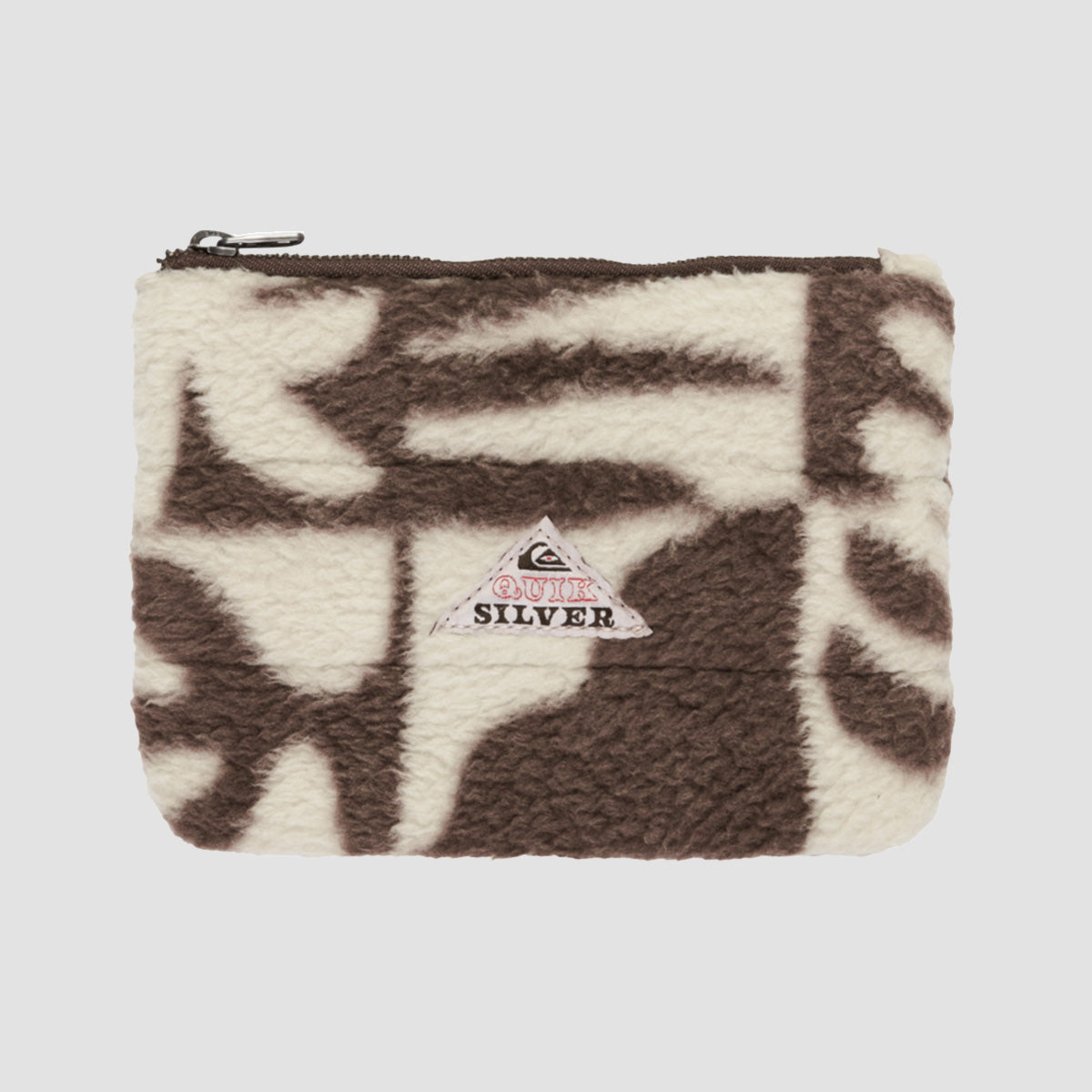 Quiksilver The Winter AOP Pouch Pocket Chocolate Brown Mini Checker - Womens