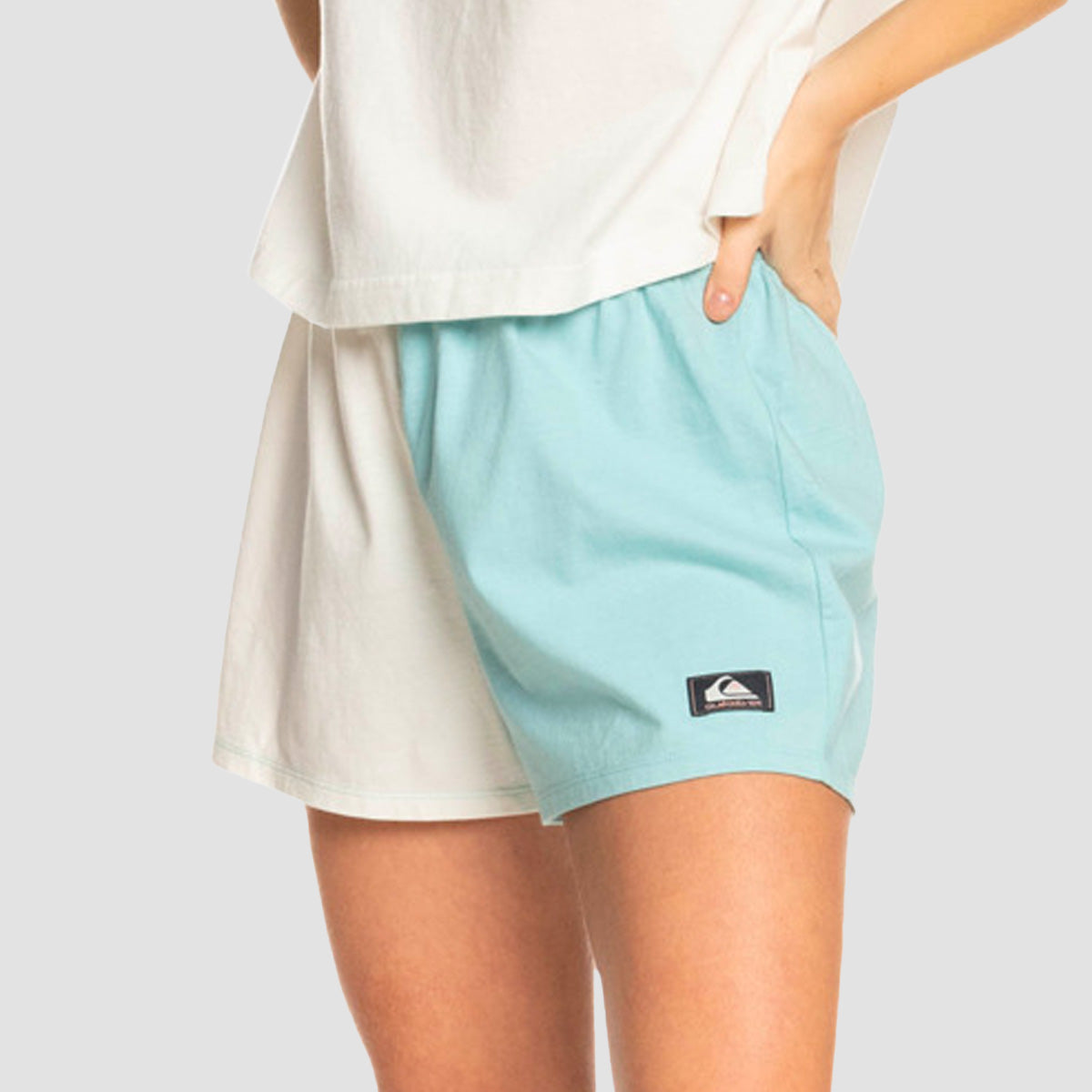 Quiksilver Wave Vibes Sweat Shorts Pool - Womens