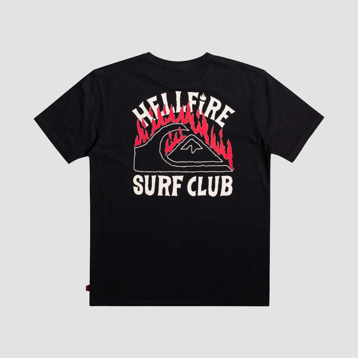 Quiksilver x Stranger Things Hell Fire Surf Club T-Shirt Black