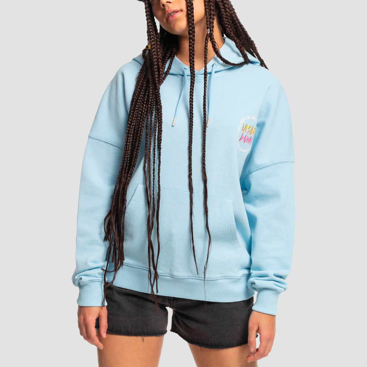 Quiksilver x Stranger Things Lenora Pullover Hoodie Airy Blue - Womens