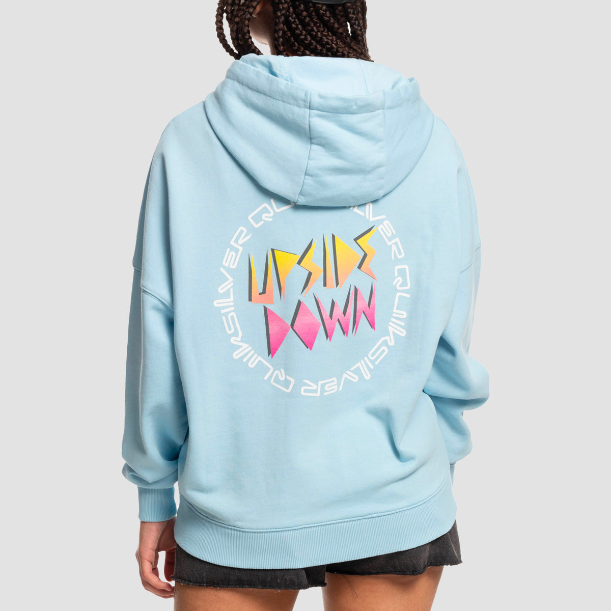 Quiksilver x Stranger Things Lenora Pullover Hoodie Airy Blue - Womens