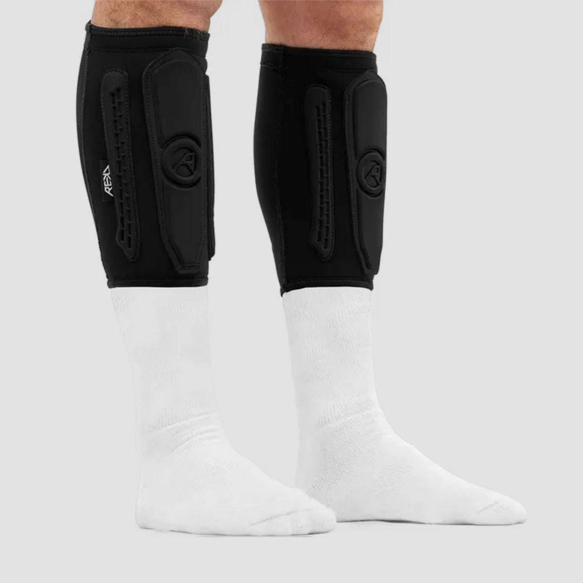 REKD Energy Covert Short Shin Impact Guards Black