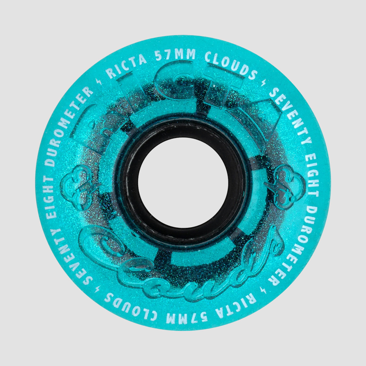 Ricta Clouds 78a Skateboard Wheels Iridescent Blue 57mm