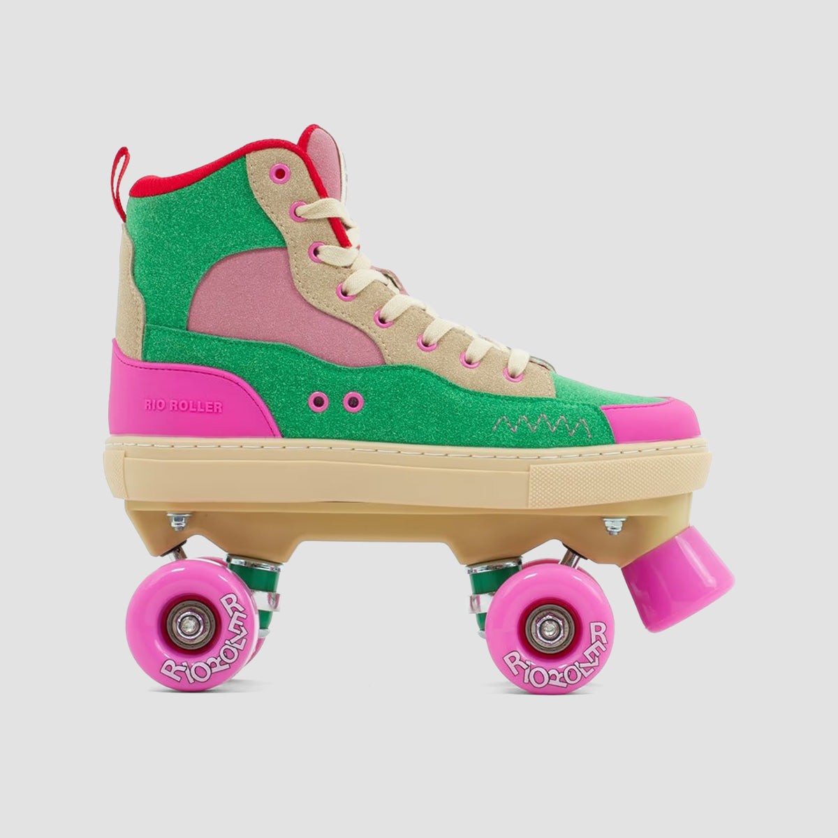 Rio Roller Beats Quad Skates Pink/Green