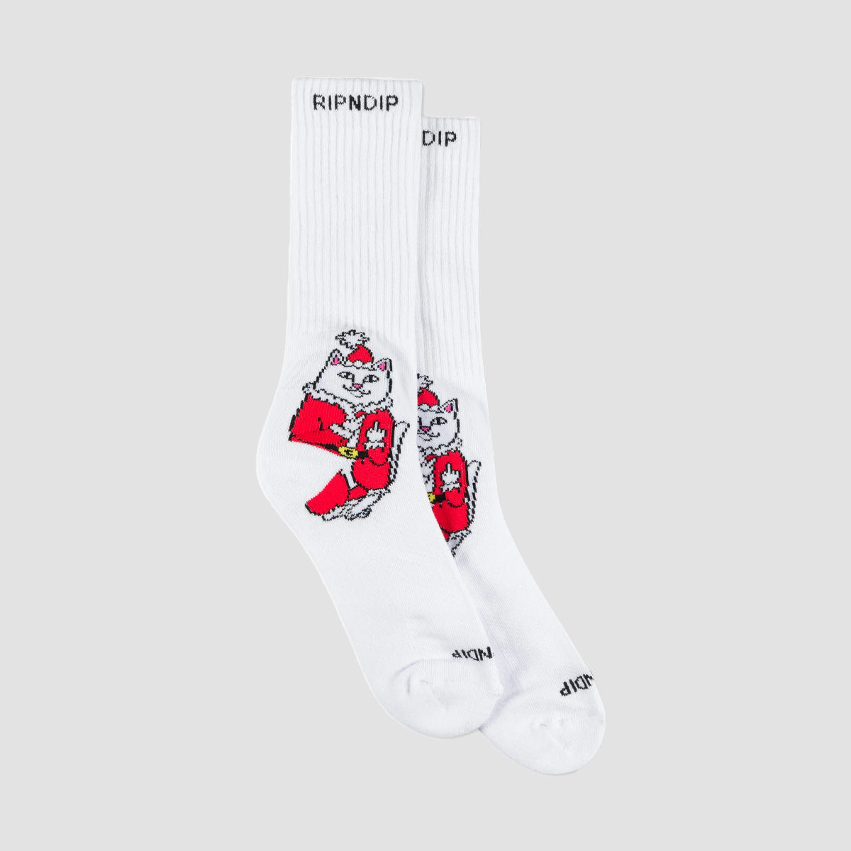 Ripndip Lord Santa Socks White