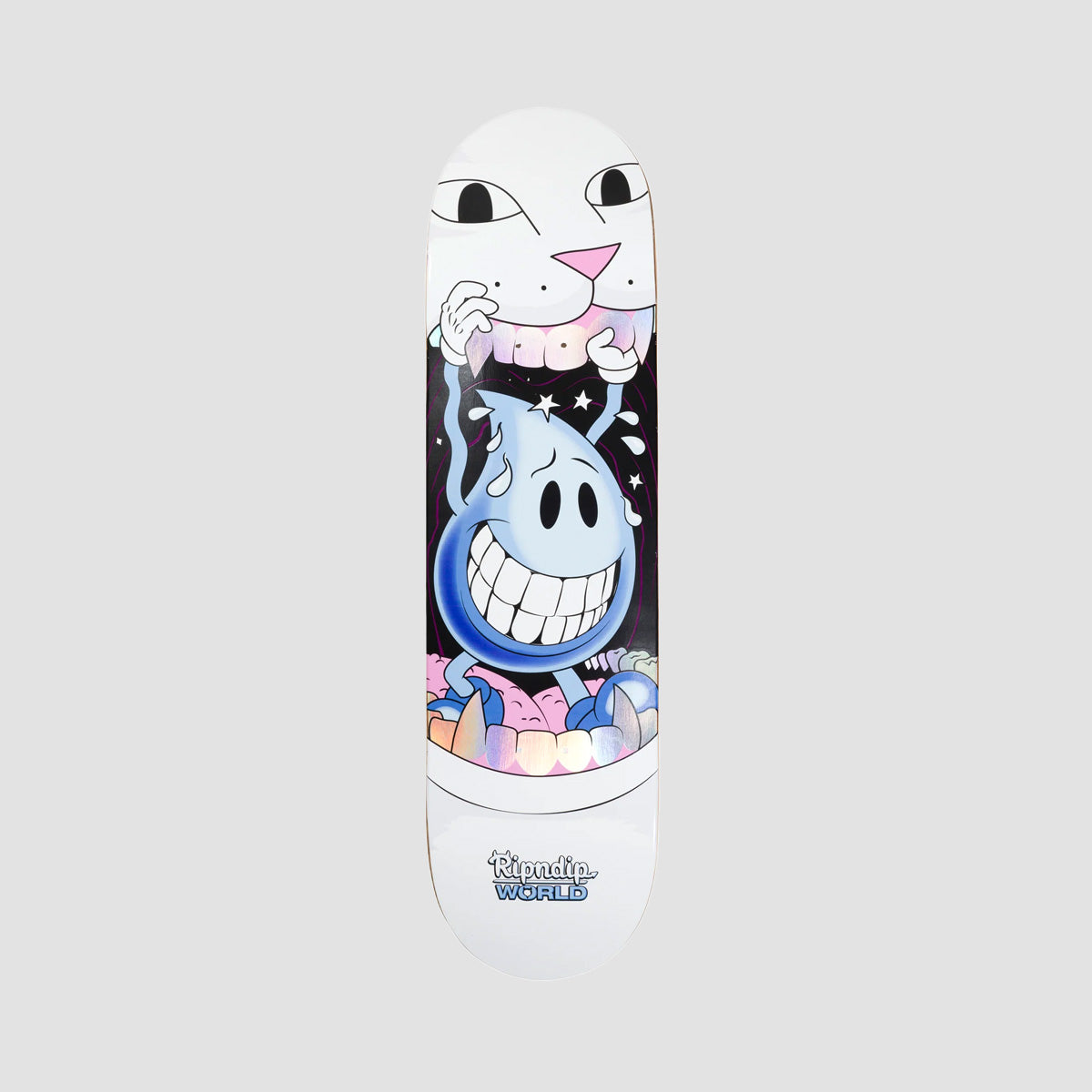 Ripndip Water Nerm Skateboard Deck White - 8.25"