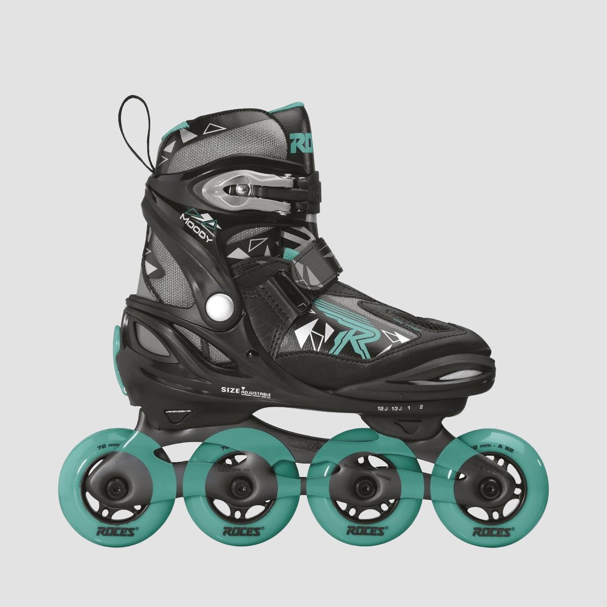 Roces Moody TIF Inline Skates Black/Aqua - Kids