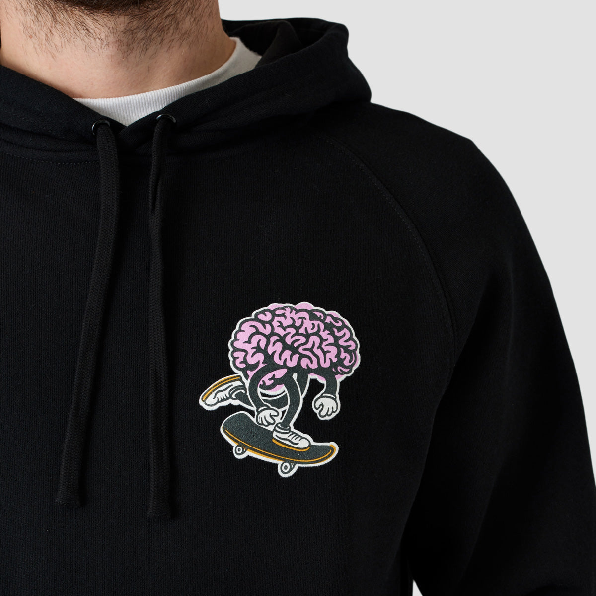 Brain Drain Brain Push Pullover Hoodie Black