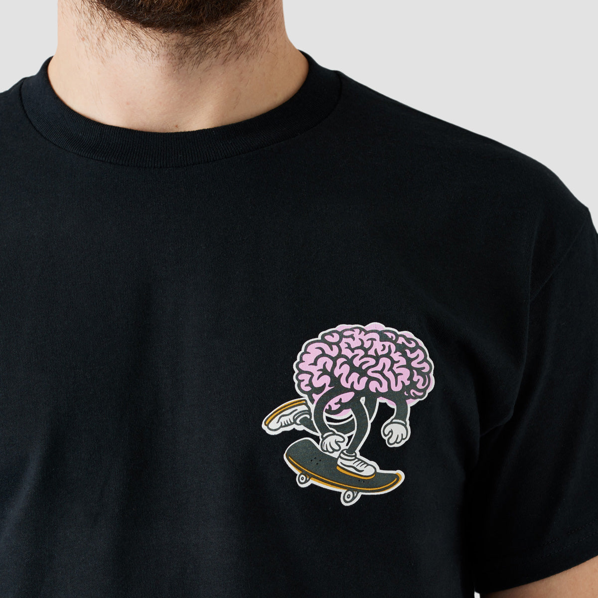 Brain Drain Brain Push T-Shirt Black