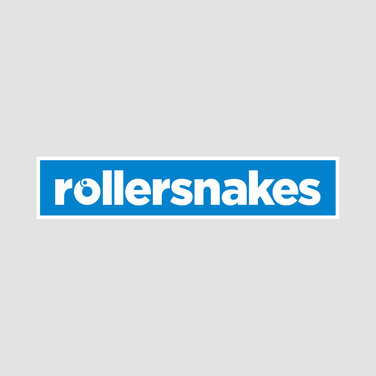 Rollersnakes WordMark Sticker Unexpected Perfect Blues 200x41mm