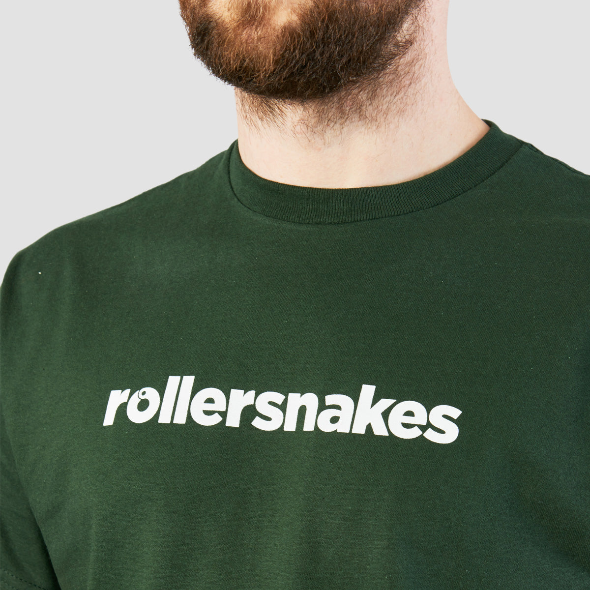 Rollersnakes WordMark T-Shirt Forest Green