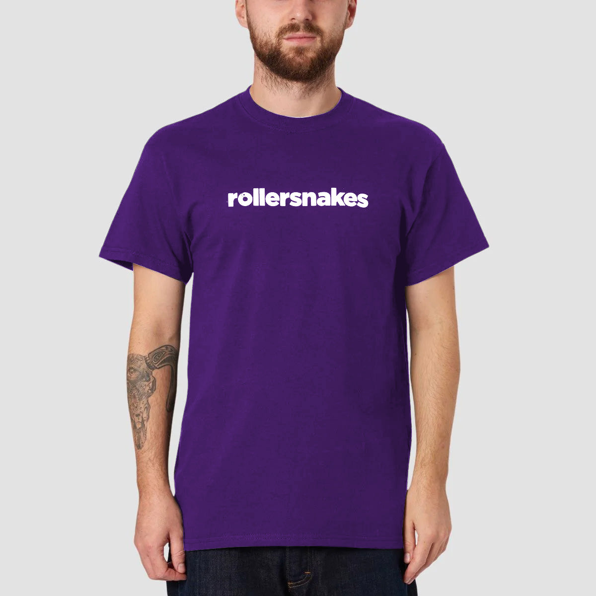 Rollersnakes WordMark T-Shirt Purple