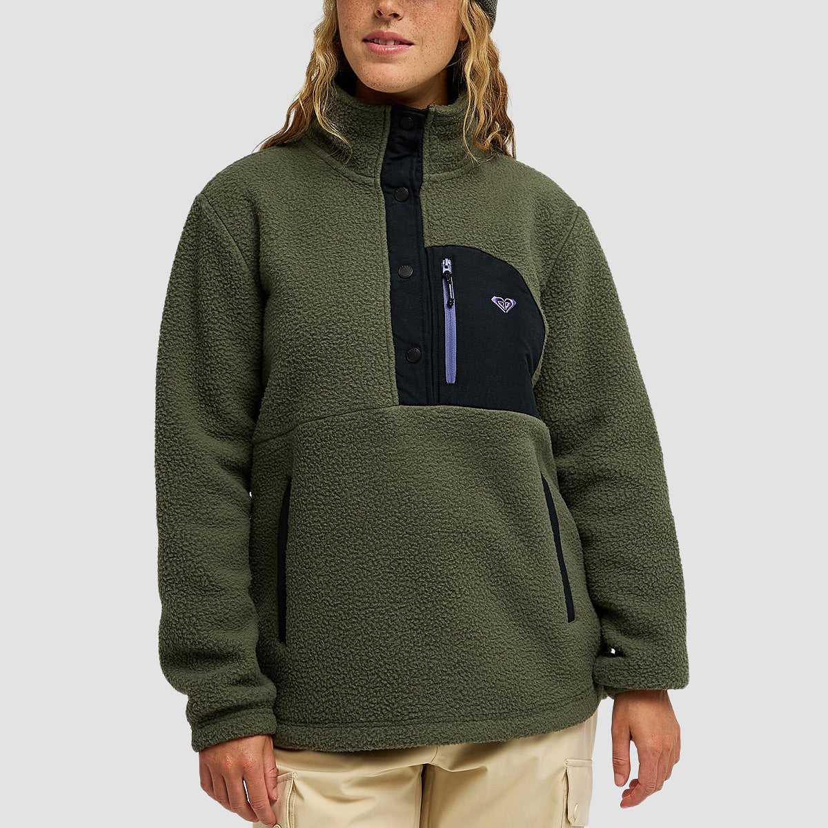 Roxy Alabama Mid Layer Sweatshirt Beetle - Womens