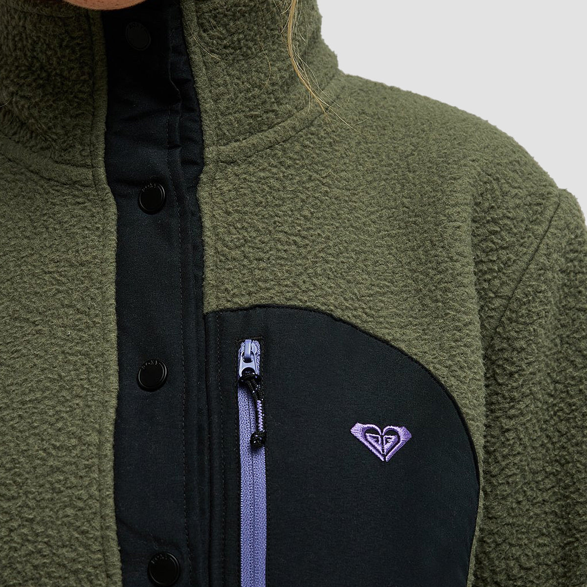 Roxy Alabama Mid Layer Sweatshirt Beetle - Womens