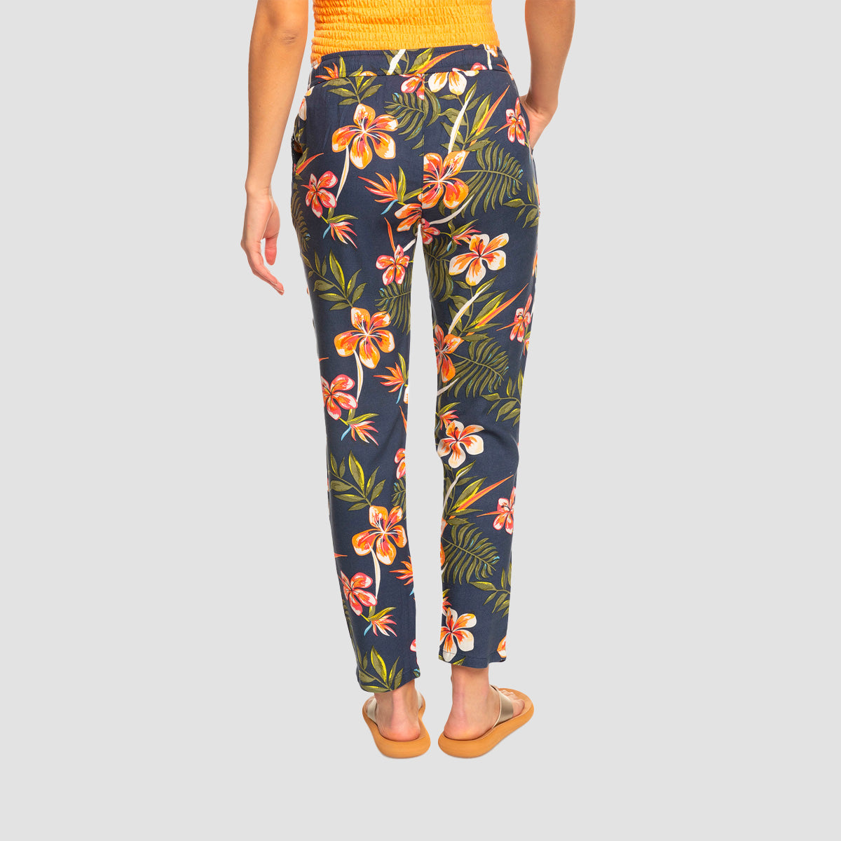 Roxy Bimini Pants Mood Indigo Tropical Depth - Womens