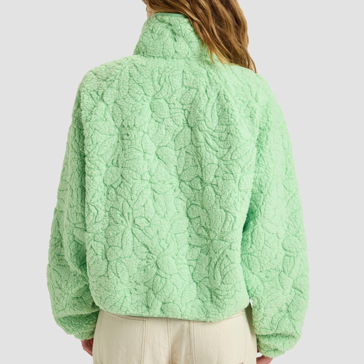 Roxy Blurry Cloud Jacket Pistachio Green - Womens