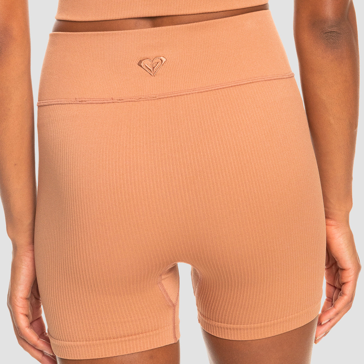 Roxy Chill Out Seamless Sports Shorts Mocha Mousse - Womens