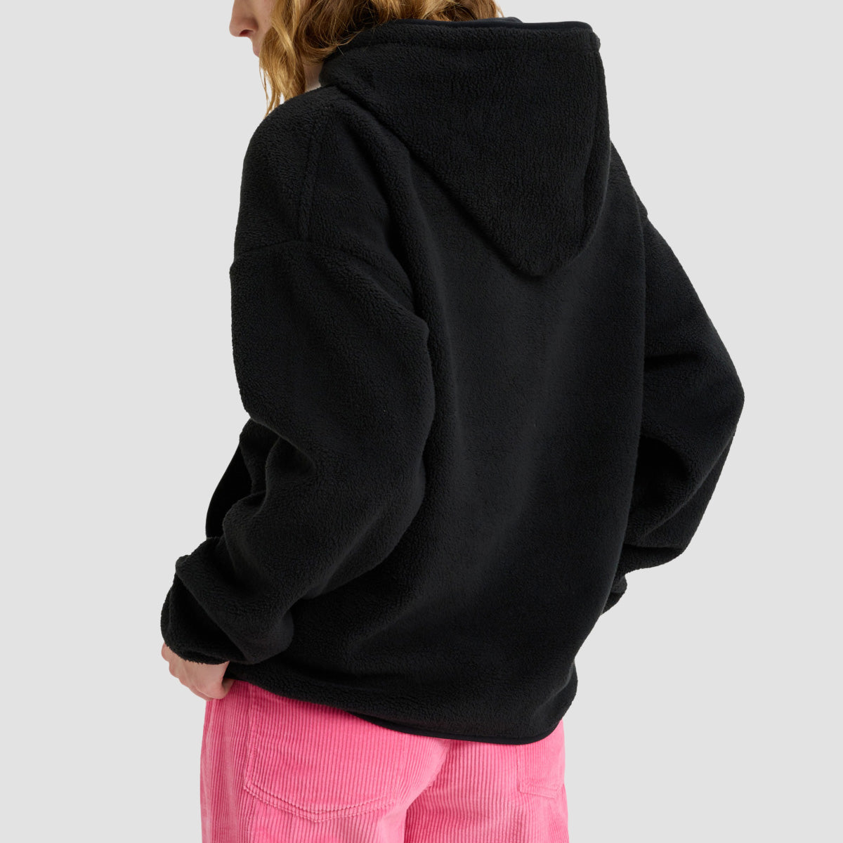 Roxy Cool Calling Polar Fleece Pullover Hoodie Anthracite - Womens