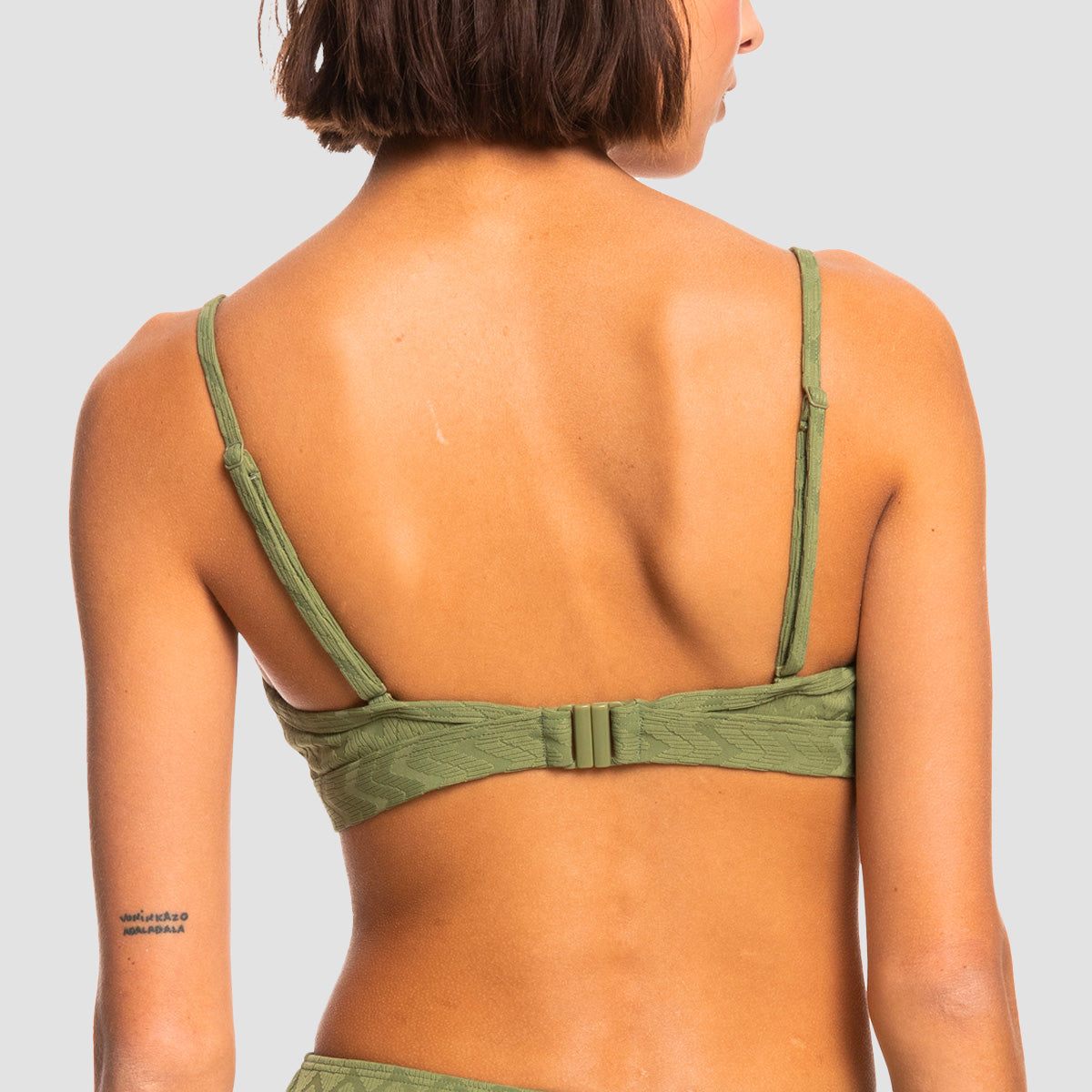 Roxy Current Coolness Bralette Bikini Top Loden Green - Womens