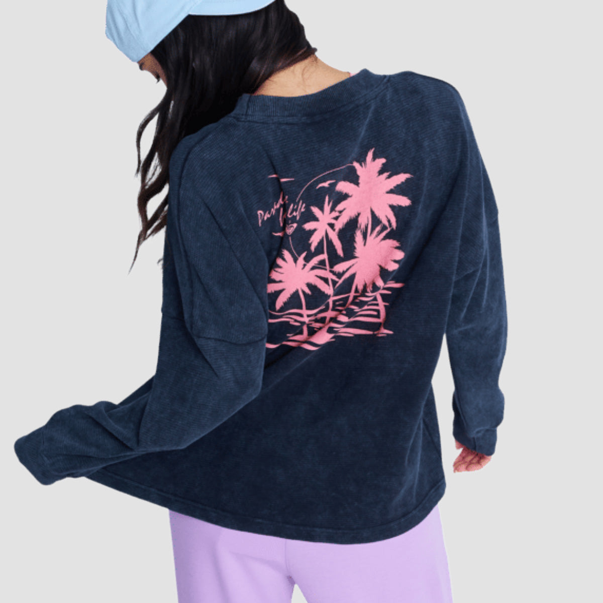 Roxy Eastside Midweight Longsleeve T-Shirt Anthracite - Womens