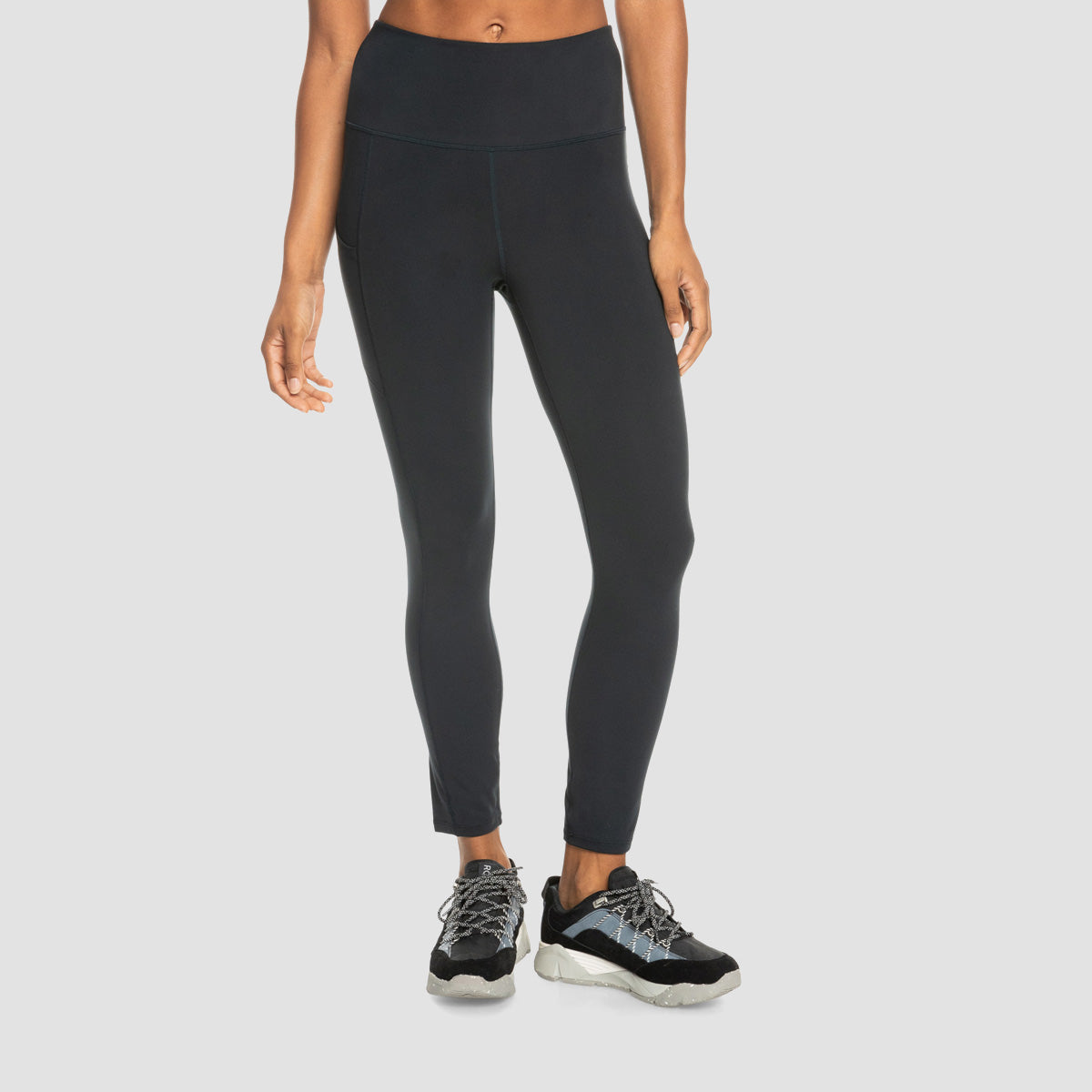 Roxy Heart Into It Ankle Leggings Anthracite - Womens