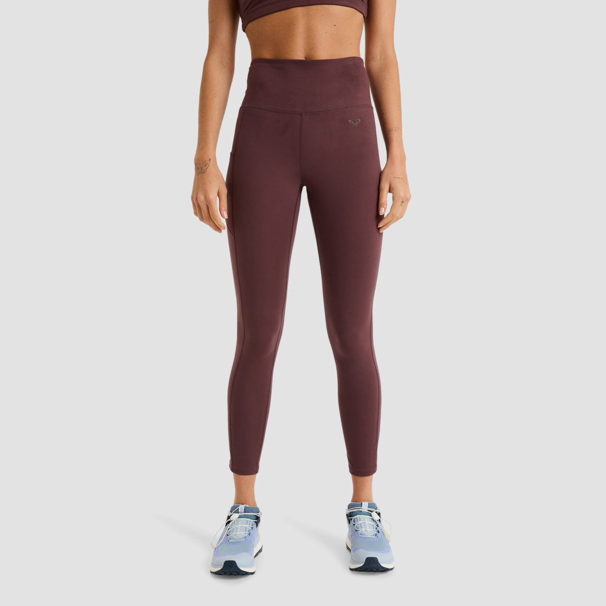 Roxy Heart Into It Ankle Leggings Huckleberry - Womens